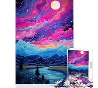 Rompecabezas de 1000 Piezas para Adolescentes Juguete Educativo de Prado Alpino Regalo de cumpleaños Juego práctico con póster a Juego y Hoja de Trivia tamaño 50x75cm