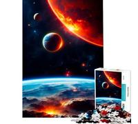 Rompecabezas de 1000 Piezas para Adolescentes Juguete Fire Planet Juego Intelectual Juego práctico antiestrés Gran Regalo para los Amantes de los Juegos (tamaño 38x52cm)