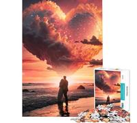 Rompecabezas de 1000 Piezas para Adolescentes Juguete para contemplar la Puesta de Sol Juego Intelectual Juegos educativos antiestrés Regalos de cumpleaños (tamaño 38x26cm)