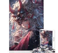 Rompecabezas de 1000 Piezas para Adolescentes Juguetes antiestrés de Demon Girl Regalos de Amigo Invisible Juego Imposible Ayuda a ejercitar el Cerebro tamaño 38x26cm
