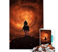 Rompecabezas de 1000 Piezas para Adolescentes Juguetes de Animales Vaqueros y Caballos Juegos educativos Juego Imposible desafío difícil Regalo de cumpleaños (tamaño 75x50cm)