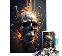 Rompecabezas de 1000 Piezas para Adolescentes Juguetes de Arte con Calaveras fascinantes Juegos educativos Juego Imposible Desafío difícil Regalo de cumpleaños (Tamaño 75x50cm)