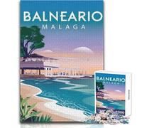 Rompecabezas de 1000 Piezas para Adolescentes, Juguetes de Málaga, Juegos educativos, Regalo de cumpleaños, Regalos de Amigo Secreto, tamaño 50x75cm