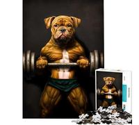 Rompecabezas de 1000 Piezas para Adolescentes Juguetes educativos Pitbull Bar Power Juegos relajantes para la diversión Familiar Regalos de Amigo Invisible (tamaño 38x52cm)