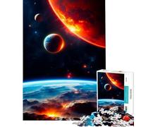 Rompecabezas de 1000 Piezas para Adolescentes Juguetes Fire Planet Juegos educativos y relajantes para la diversión Familiar Regalos de Amigo Invisible (tamaño 50x75cm)
