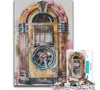 Rompecabezas de 1000 Piezas para Adolescentes, Jukebox, Jive, Juguete, Juego Intelectual, una Obra de Arte, Juguetes antiestrés, 38x52cm (1000 Piezas)