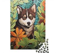 Rompecabezas De 1000 Piezas para Adolescentes Jungle Adventure Cute Dog in Nature Rompecabezas para Adultos Juegos De Relajación Decoración del Hogar Desafío Educativo 70x50cm/1000pcs