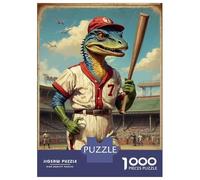 Rompecabezas De 1000 Piezas para Adolescentes Jurassic Baseball Star 7 Rompecabezas DIY Juguetes Mejora La Memoria Oferta como Regalo para Toda La Familia 52x38cm/1000pcs