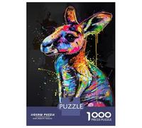 Rompecabezas De 1000 Piezas para Adolescentes Kangaroo Popart Painting Rompecabezas para Adultos Juego Práctico Decoración del Hogar Cumpleaños Y Navidad 70x50cm/1000pcs