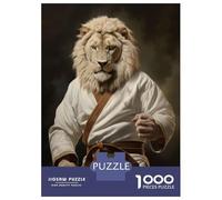 Rompecabezas De 1000 Piezas para Adolescentes Karate Lion Rompecabezas Juego De Ingenio Decoración De Pared Regalos De Cumpleaños Y Únicos 38x26cm/1000pcs
