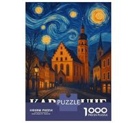 Rompecabezas De 1000 Piezas para Adolescentes Karlsruhe Germany Travel Rompecabezas para Adultos Juegos Relajantes Arte De Pared Diversión En Casa Actividades, 38x26cm/1000pcs