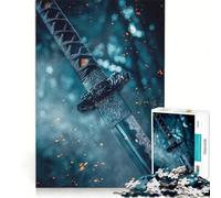 Rompecabezas de 1000 Piezas para Adolescentes: Katana en Primer Plano, decoración de Pared, Ideal para Pasar el Tiempo en casa Durante Las Vacaciones, y para Fortalecer el Amor en Pareja 38x52cm