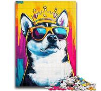 Rompecabezas de 1000 Piezas para Adolescentes, King Dog, Familia, diversión en casa, Regalo de cumpleaños, Regalo de Viaje, para niños de 14 años y Mayores, 38x26cm