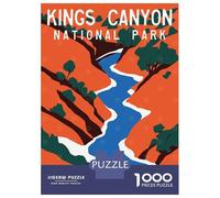 Rompecabezas De 1000 Piezas para Adolescentes Kings Canyon National Park Rompecabezas Juegos De Relajación Análisis Y Lógica Desafío Educativo 70x50cm/1000pcs