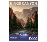 Rompecabezas De 1000 Piezas para Adolescentes Kings Canyon National Park Rompecabezas para Adolescentes Juguetes Antiestrés Regalo De Cumpleaños para Cumpleaños, Navidad 38x26cm/1000pcs