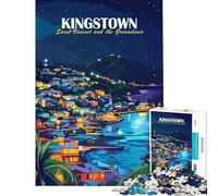 Rompecabezas de 1000 Piezas para Adolescentes Kingstown San Vicente y Las Granadinas Juguetes Juegos educativos Juego práctico Regalo de cumpleaños Regalos de Amigo Invisible (tamaño 50x75cm)