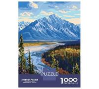 Rompecabezas De 1000 Piezas para Adolescentes Kluane National Park Canada Landscape Rompecabezas para Adultos Juegos Familiares Mejora La Memoria Regalos De Juegos Desafiantes 52x38cm/1000pcs