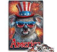 Rompecabezas de 1000 Piezas para Adolescentes, Koala Americano 14+ años, Juego de Preguntas, Actividades Divertidas en casa, Regalo de cumpleaños, Regalos de Viaje, 26x38cm