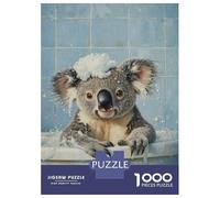 Rompecabezas De 1000 Piezas para Adolescentes Koala Bath Time Fun-4 Rompecabezas para Adultos Juegos De Relajación Desafío Difícil Desafío Educativo 70x50cm/1000pcs