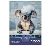 Rompecabezas De 1000 Piezas para Adolescentes Koala Bath Time Rompecabezas para Adultos Juegos Familiares Decoración De Pared Regalos Y Cumpleaños Únicos 38x26cm/1000pcs
