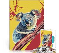 Rompecabezas de 1000 Piezas para Adolescentes Koala en la Rama Juegos educativos Decoración del hogar Lista de Deseos con Papá Noel 38x26cm