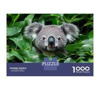 Rompecabezas De 1000 Piezas para Adolescentes Koala in Green Leaves Rompecabezas para Adultos Juguetes De Bricolaje Decoración del Hogar Juego Desafiante Regalos 52x38cm/1000pcs