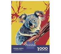 Rompecabezas De 1000 Piezas para Adolescentes Koala on Branch Rompecabezas para Adultos Juegos Familiares Vacaciones En Casa Matar El Tiempo Difícil Y Desafiante 38x26cm/1000pcs