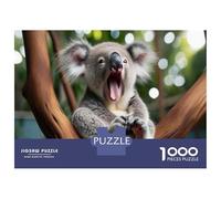 Rompecabezas De 1000 Piezas para Adolescentes Koala Yawn Cute Animal Rompecabezas Juegos Relajantes Análisis Y Lógica Reducción del Estrés Regalos 52x38cm/1000pcs