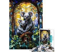 Rompecabezas de 1000 Piezas para Adolescentes Koalas Madre Hijo Rompecabezas para Adultos Juegos Familiares Decoración del hogar Regalos de cumpleaños y únicos (Tamaño 38x52cm)