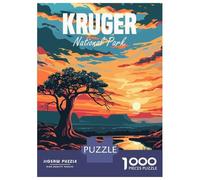 Rompecabezas De 1000 Piezas para Adolescentes Kruger National Park Rompecabezas Juegos Relajantes Análisis Y Lógica Juego Desafiante Regalos 52x38cm/1000pcs