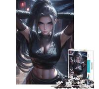 Rompecabezas de 1000 Piezas para Adolescentes Kunoichi en la Aldea desafío de Inteligencia Cerebral Juguetes adictivos Juegos Divertidos Mejora de la Memoria Regalos artísticos tamaño 38x52cm