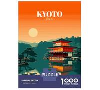 Rompecabezas De 1000 Piezas para Adolescentes Kyoto Japan Temple Landscape Art Rompecabezas para Adultos Juegos Familiares Vacaciones En Casa Matar El Tiempo Difícil Y Desafiante 52x38cm/1000pcs