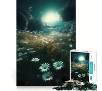 Rompecabezas de 1000 piezas para adolescentes La belleza de la flor de manzanilla Arte de bordes precisos Solución de problemas Divertido juego para pasar un rato agradable Exhibición de arte navideño