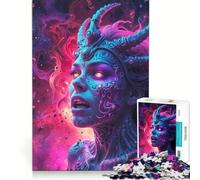 Rompecabezas de 1000 Piezas para Adolescentes La Bruja del Infierno Juego de ingenio decoración Cada Pieza es única 38x26cm
