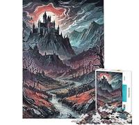 Rompecabezas de 1000 Piezas para Adolescentes La casa de Las Brujas Rompecabezas para Adolescentes Juguetes DIY Ideal para Pasar el Tiempo en casa Durante Las Vacaciones Fomenta la interacción Entre