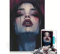 Rompecabezas de 1000 Piezas para Adolescentes La Dama Vampiro Juego Imposible interacción Entre Padres e Hijos Regalo de Juego desafiante 50x75cm