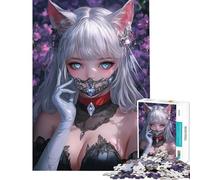 Rompecabezas de 1000 Piezas para Adolescentes La Dama Zorro Encantada Juguetes DIY para Adolescentes Ideal para Pasar el Tiempo en casa Durante Las Vacaciones Fomenta la interacción Entre