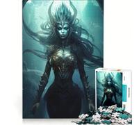 Rompecabezas de 1000 Piezas para Adolescentes La Doncella del Abismo Juego Educativo para Relajarse intelectualmente Juego de desafío único 38x26cm