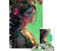 Rompecabezas de 1000 Piezas para Adolescentes La dualidad de Perséfone coronada en luz de Granada Rompecabezas para Adultos Juegos relajantes Regalos para Mujeres cumpleaños