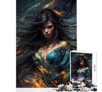 Rompecabezas de 1000 Piezas para Adolescentes La Ira de la Bella Segadora decoración del hogar Juguetes Regalo de cumpleaños Juego práctico interacción Entre Padres e Hijos tamaño 38x26cm