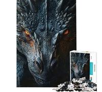 Rompecabezas de 1000 Piezas para Adolescentes La ira de los Dragones Negros Juguete Intelectual Juegos relajantes Actividades Familiares Regalos de Amigo Invisible (tamaño 50x75cm)