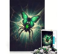 Rompecabezas de 1000 Piezas para Adolescentes La Lucha contra una araña Juego Imposible interacción Entre Padres e Hijos Regalo de Juego desafiante 38x52cm