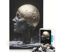 Rompecabezas de 1000 Piezas para Adolescentes La Luna está Dentro de la Cabeza Juguete antiestrés difícil y desafiante Regalo Ideal para Navidad o cumpleaños 38x26cm