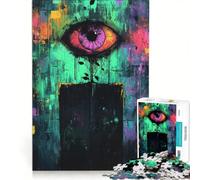 Rompecabezas de 1000 Piezas para Adolescentes La Puerta Que Todo lo Ve Juegos Educativos Entrena tu Cerebro y Manos Colección de Artistas Bellas Artes 50x75cm