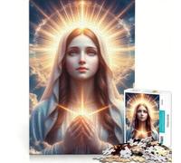 Rompecabezas de 1000 Piezas para Adolescentes La Virgen María Juegos relajantes Carrera de Velocidad con Las Manos Ideal para cumpleaños y Navidad 50x75cm