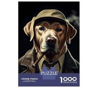 Rompecabezas De 1000 Piezas para Adolescentes Labrador Gangster Suit Rompecabezas para Adultos Juego Familiar Pero Divertido Y Humorístico Regalos para Reducir El Estrés 70x50cm/1000pcs