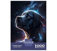 Rompecabezas De 1000 Piezas para Adolescentes Labrador In Space 1 Rompecabezas para Adolescentes Juego De Ingenio Mejora La Memoria Diversión En Casa Actividades, 52x38cm/1000pcs