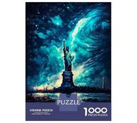 Rompecabezas De 1000 Piezas para Adolescentes Lady Liberty Oil Painting Rompecabezas para Adultos Juego Familiar Difícil Difícil Cumpleaños Y Navidad 38x26cm/1000pcs