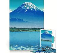 Rompecabezas de 1000 Piezas para Adolescentes Lago Shoji y Monte Fuji Diseño artístico de Corte preciso Juego Divertido para concentrarse, Relajarse y Disfrutar Regalo Ideal para cumpleaños (38x26cm)