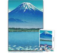 Rompecabezas de 1000 Piezas para Adolescentes, Lago Shoji y Monte Fuji, Juegos Familiares, análisis y lógica, decoración de Pared, tamaño 38x26cm